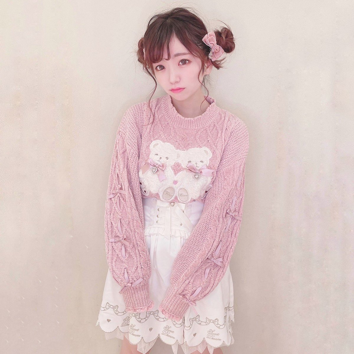 前週売数ランキング✨ 🥉Twin Bearsニットトップス 117-3013-0 white