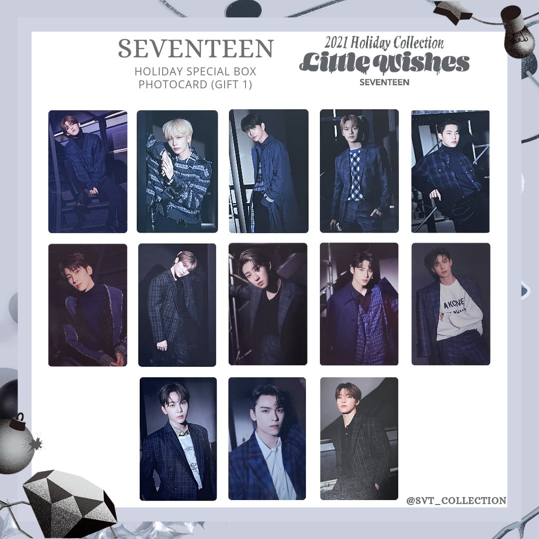 세븐틴 홀리데이 리틀위시 스페셜 박스 포카 모음 2021 Holiday