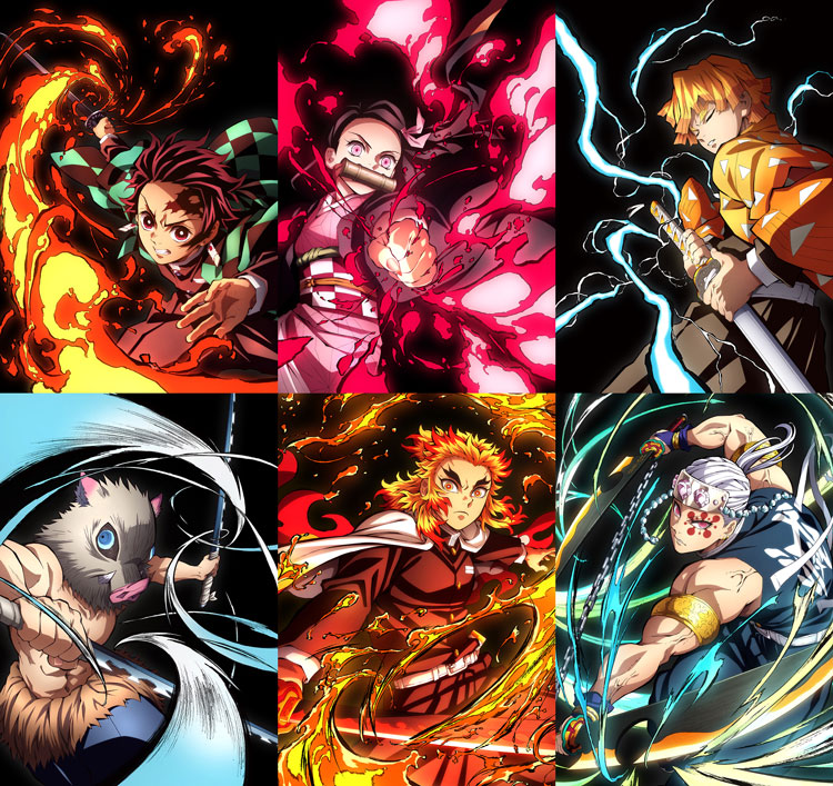 全集中展】 新たにufotable描き下ろしの「煉󠄁獄」「宇髄」が加わった