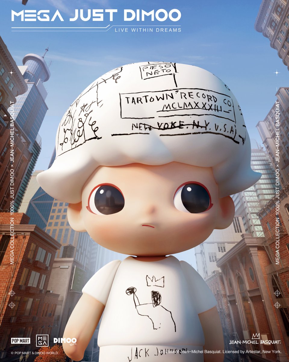 🆕💗🆕MEGA コレクション 1000％ DIMOO × JEAN-MICHEL BASQUIAT【限定