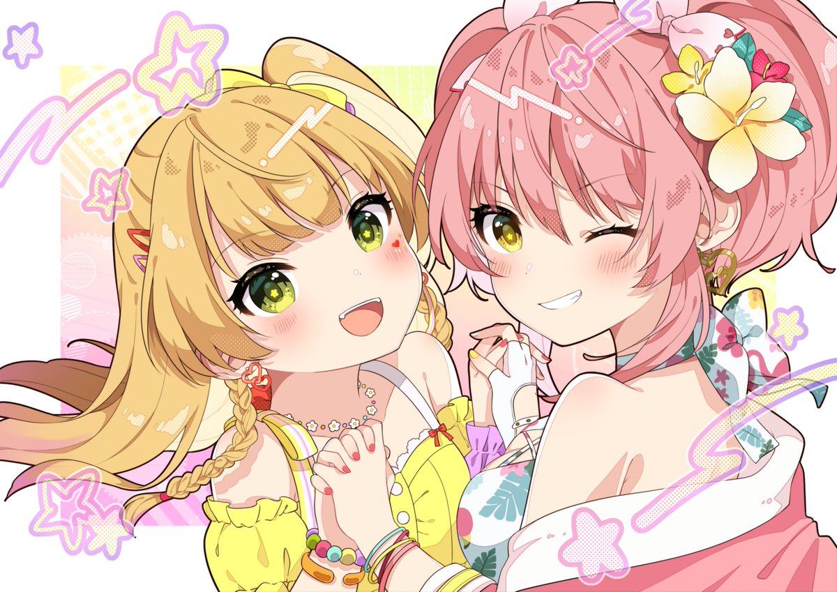 サークル正規品 城ヶ崎美嘉 城ヶ崎莉嘉 プレイマット アイドルマスター