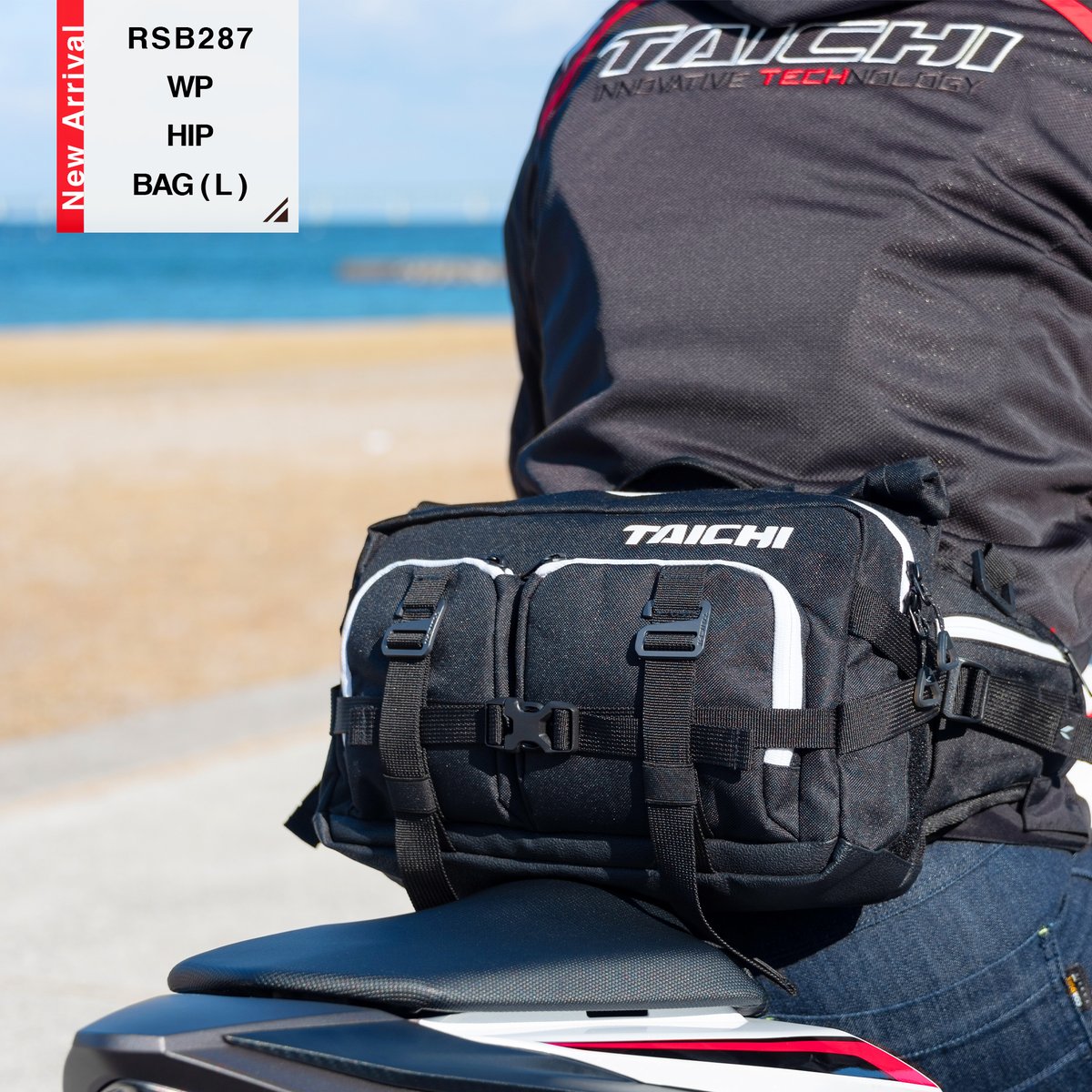 New Product】 RSB287 WP ヒップバック(L) 様々な機能ポケットを搭載