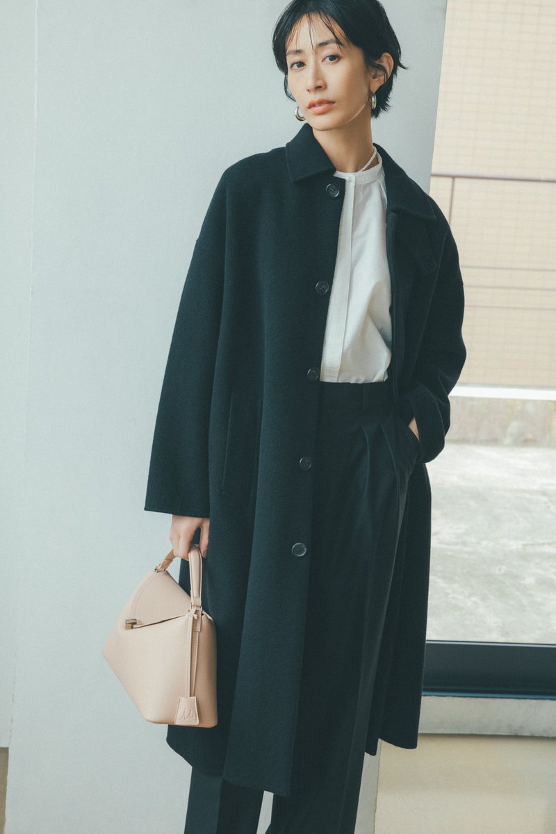 New Arrival - ドロップショルダーステンカラーコート ¥36,960- (tax