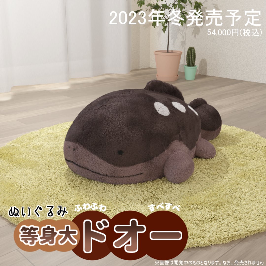 チリちゃんほいほいぬいぐるみもとい等身大ドオーぬいぐるみ、この冬