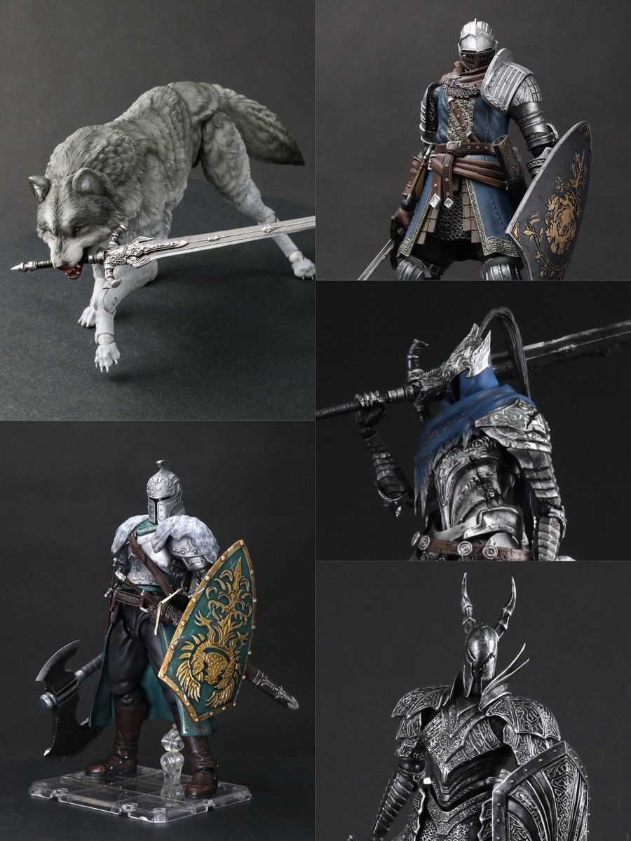 WF2023冬 お品書き1/8 【ダークソウル可動GK】 ▪️灰色の大狼シフ