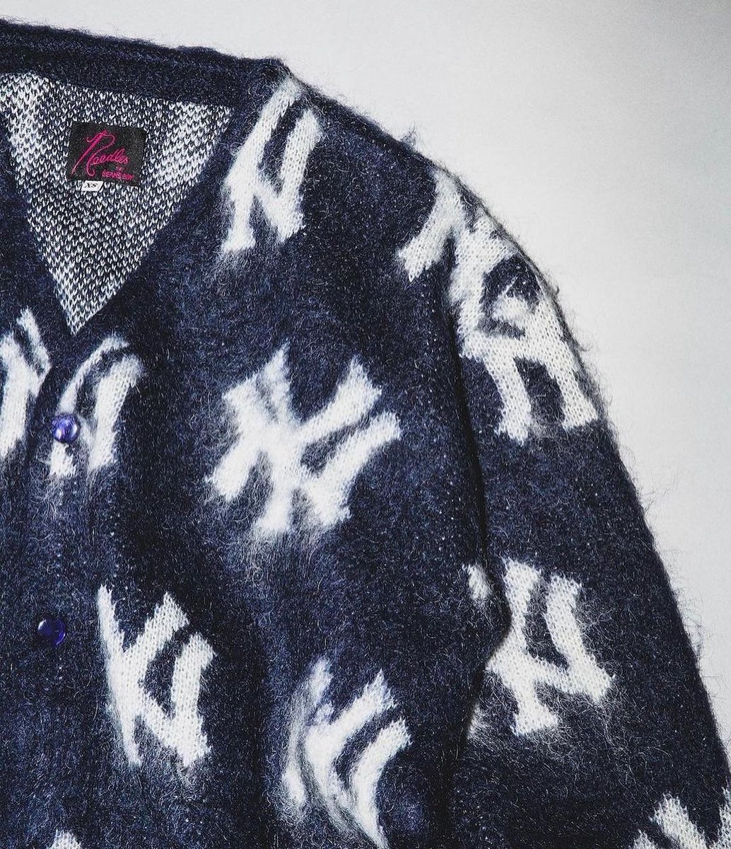 Needles x Beams Boy New York Yankees Mohair Cardigan, 2022