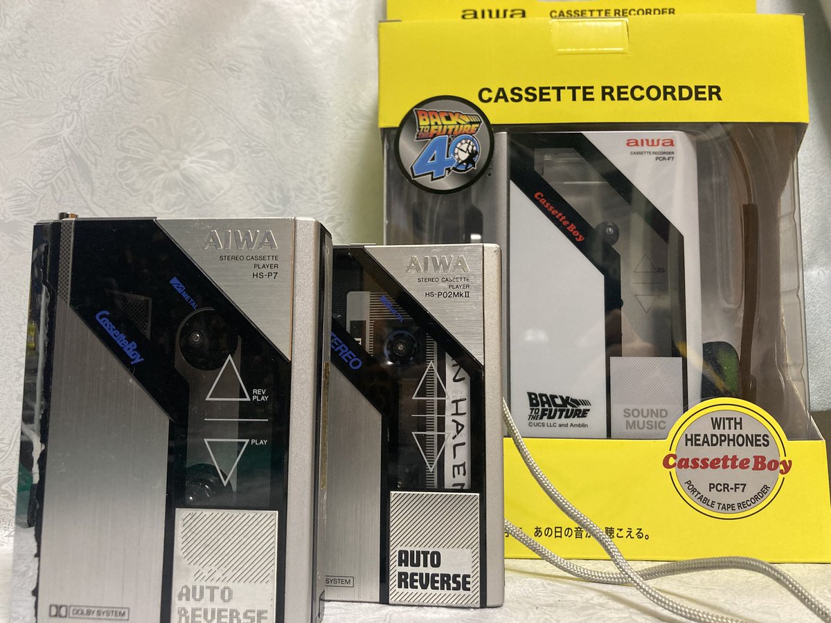 AIWA カセットプレーヤー3セット！ #バックトゥザフューチャー