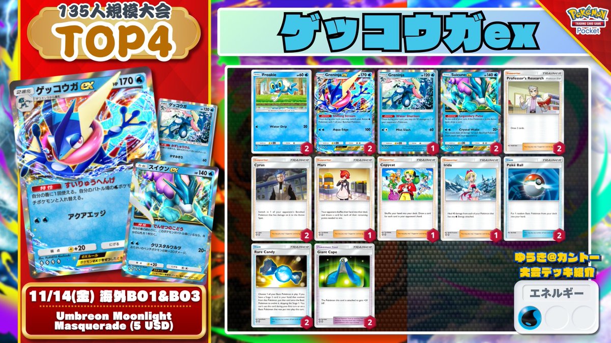 🌏 ポケポケ 大会結果 🌏 135人参加の大会でリーシャン入り