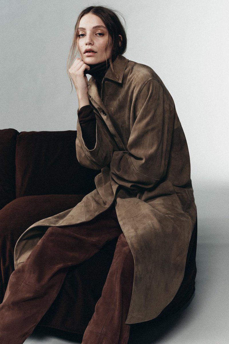 コート comoli auralee ZARA 新品 24aw レザーカラー