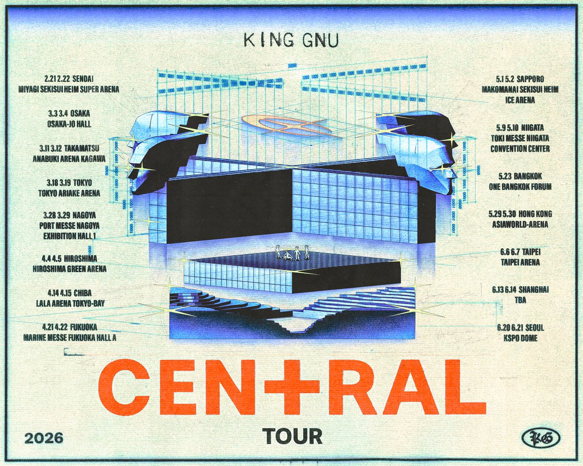 🔥「King Gnu CEN+RAL Tour 2026」🔥 国内公演「国内公演 ローチケ