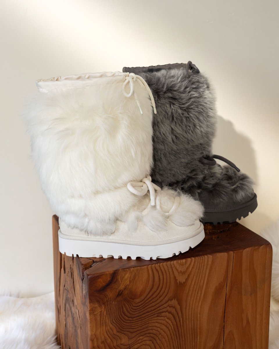 アイボリー ファーイヤマフ UGG