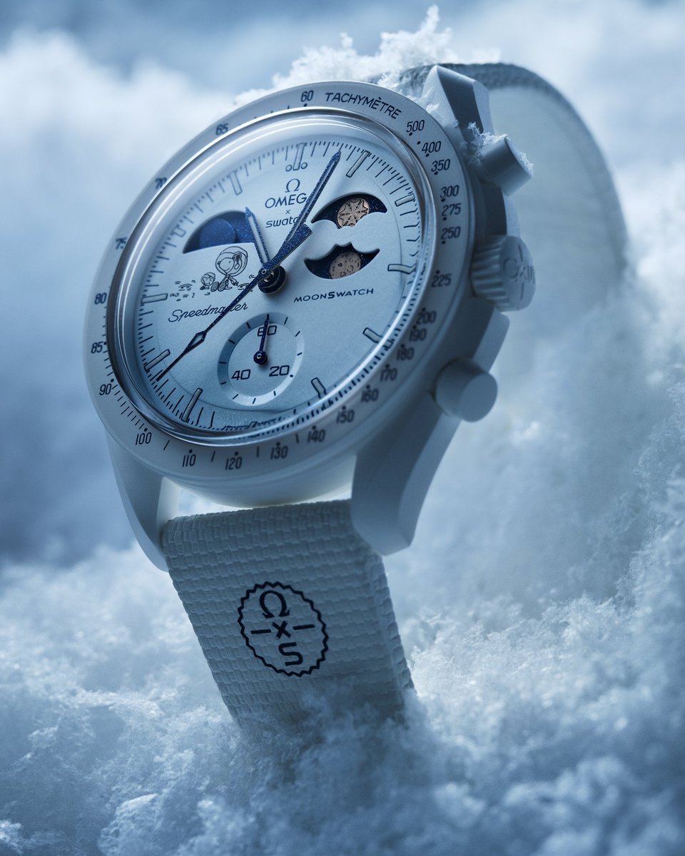 明日のスイスの雪は確実。 バイオセラミック・ムーンスウォッチ