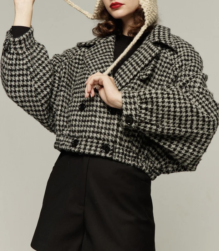 9月22日(月)再販開始 《チケットはすべて完売》Jacket/Black 千鳥柄