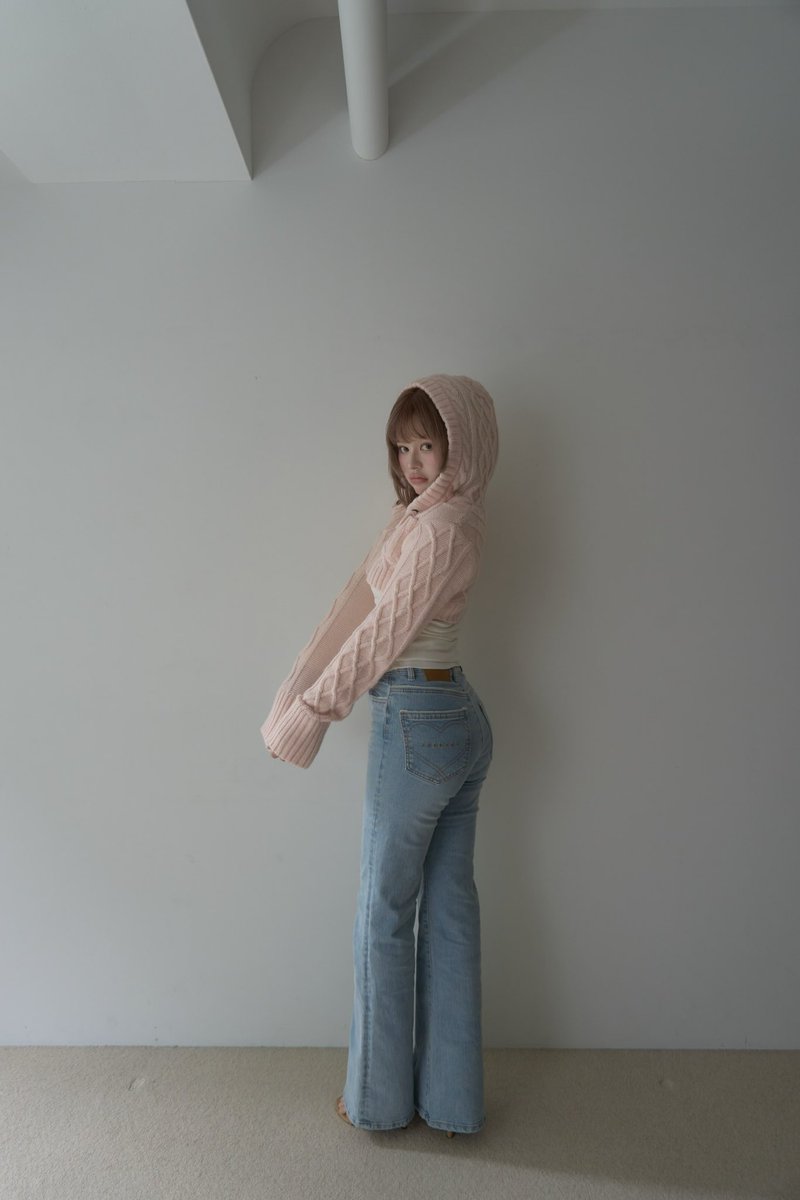 Heart stitch denim color light blue/blue beige/navy blue size s/m