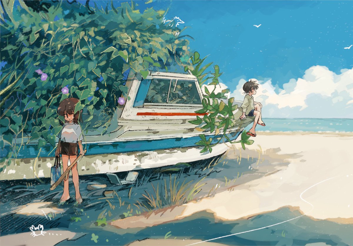 先月描いた絵のまとめ。(夏の始まりっぽい)」|津島ソラ🌸の