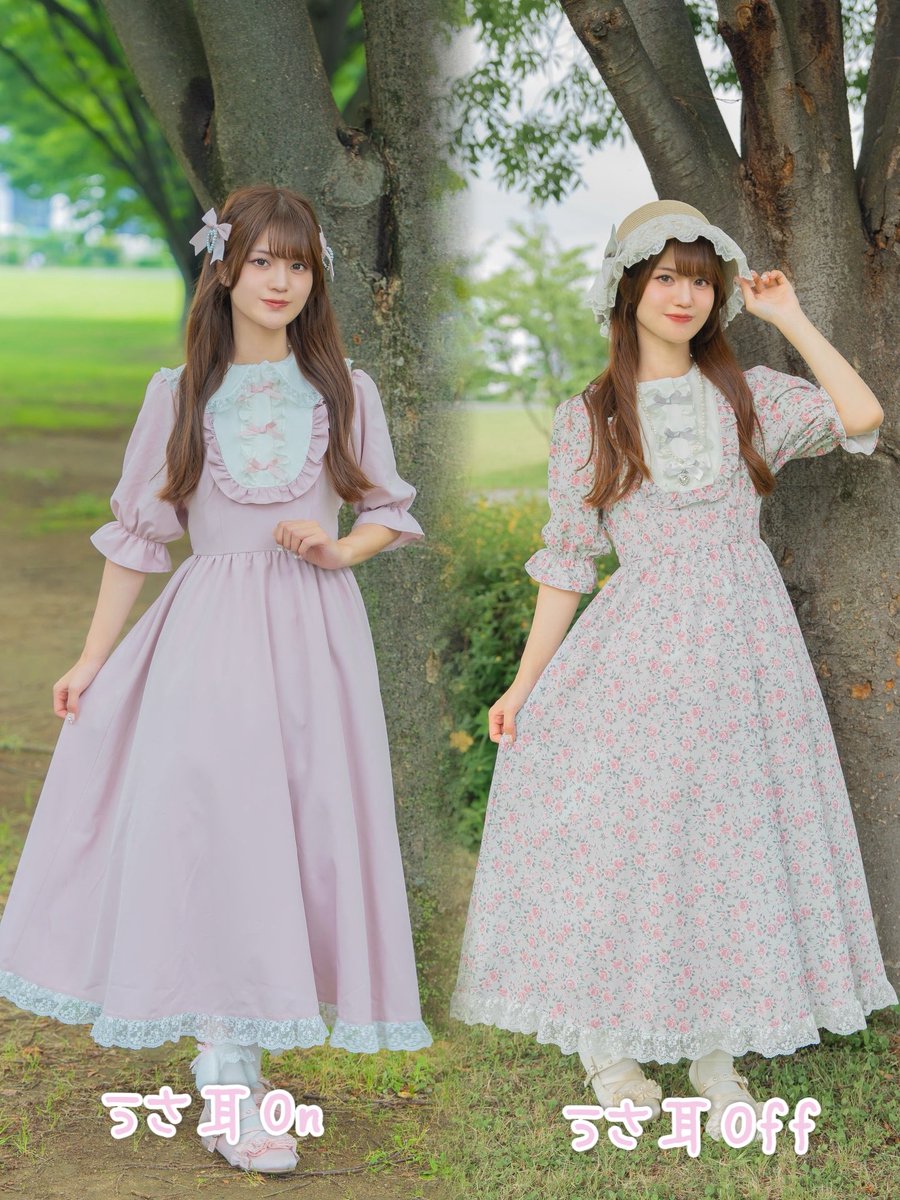 うさ耳好き集合🐰】 しまむらで買える可愛いワンピース作りました