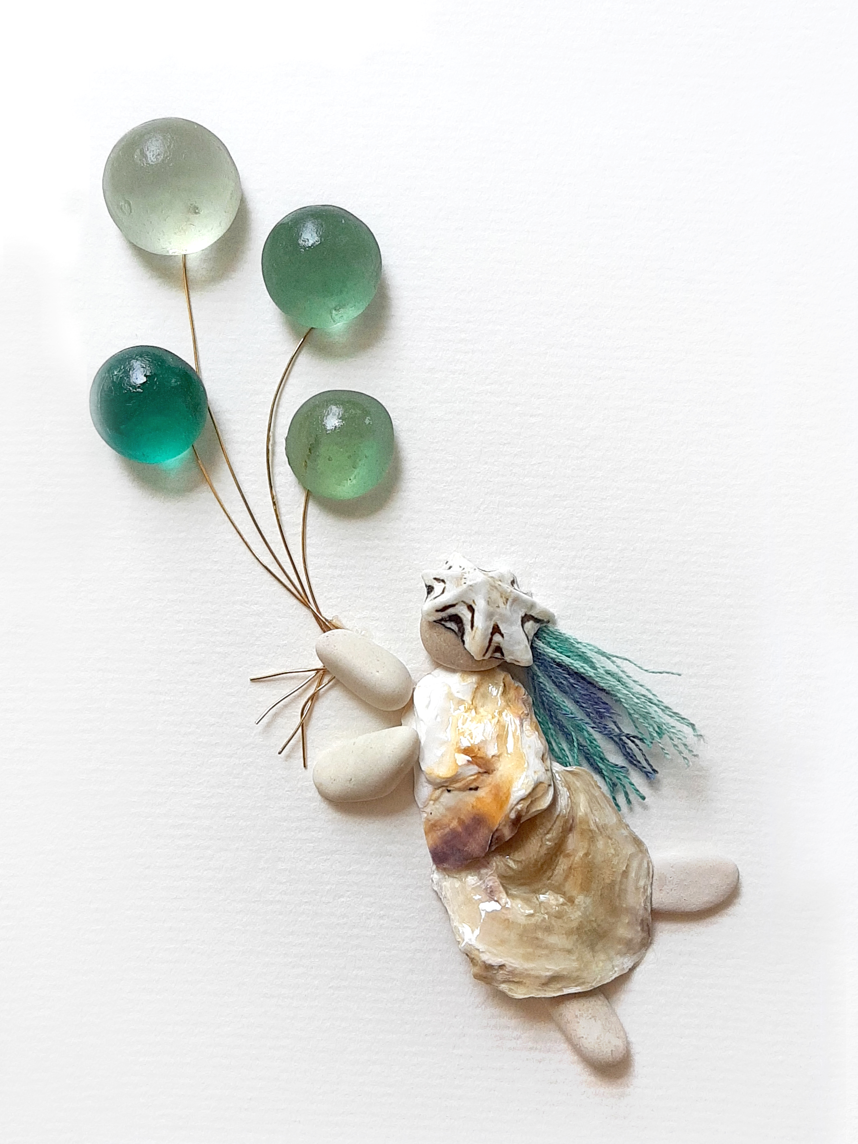 シーグラスアート Rose Moon♪こちらは専用です(⋆ᴗ͈ˬᴗ͈)”♪ 【公式