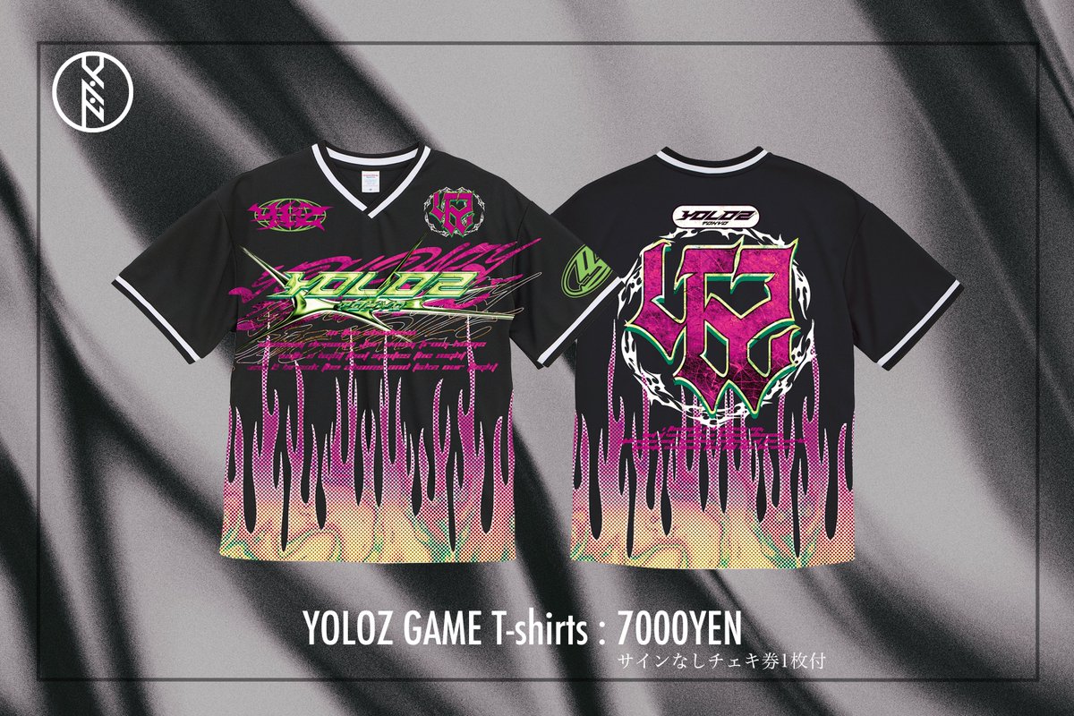 🆕GOODS】 YOLOZ GAME T-shirts : 7000円 ※サインなしチェキ券1枚付