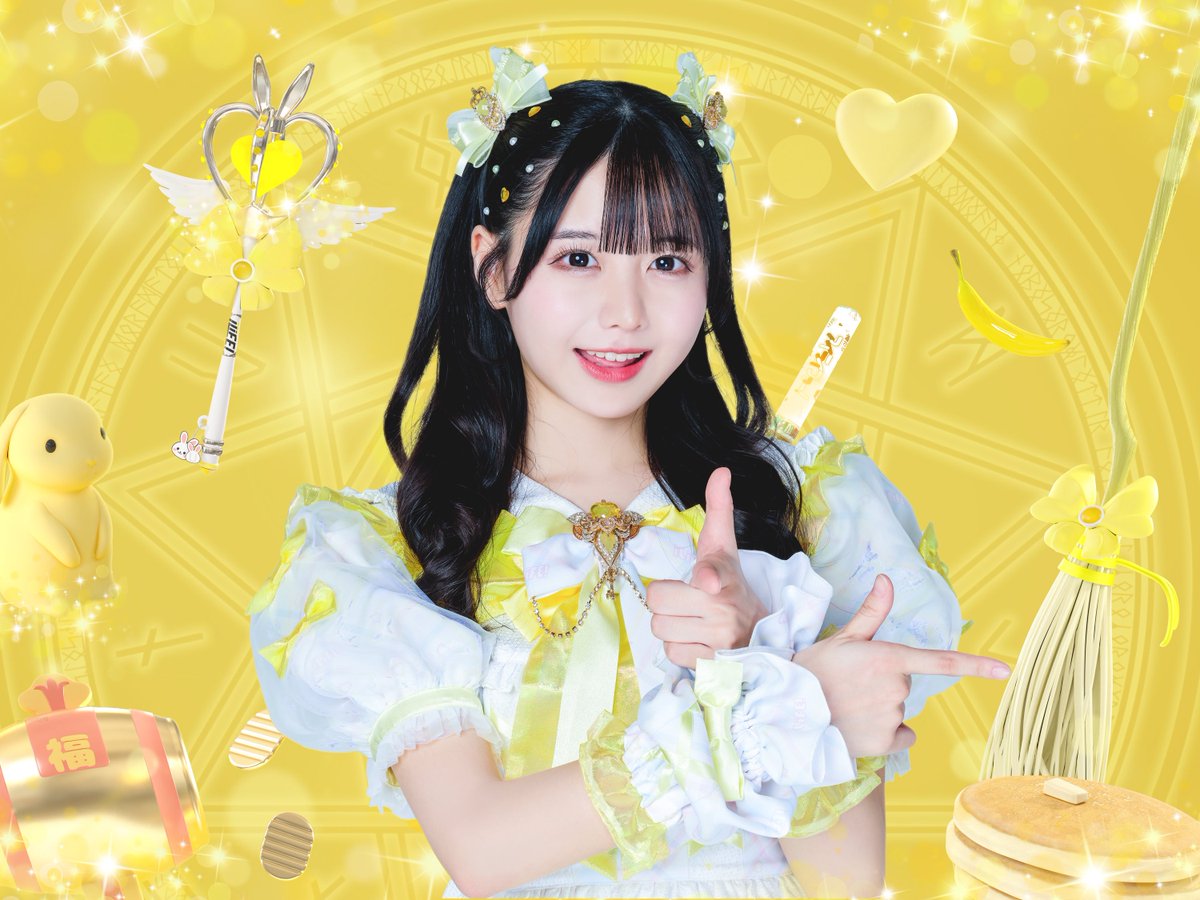 新アー写公開】 ♥福丸うさ ♡担当カラー 黄色 ♥うさと笑えば福きたる