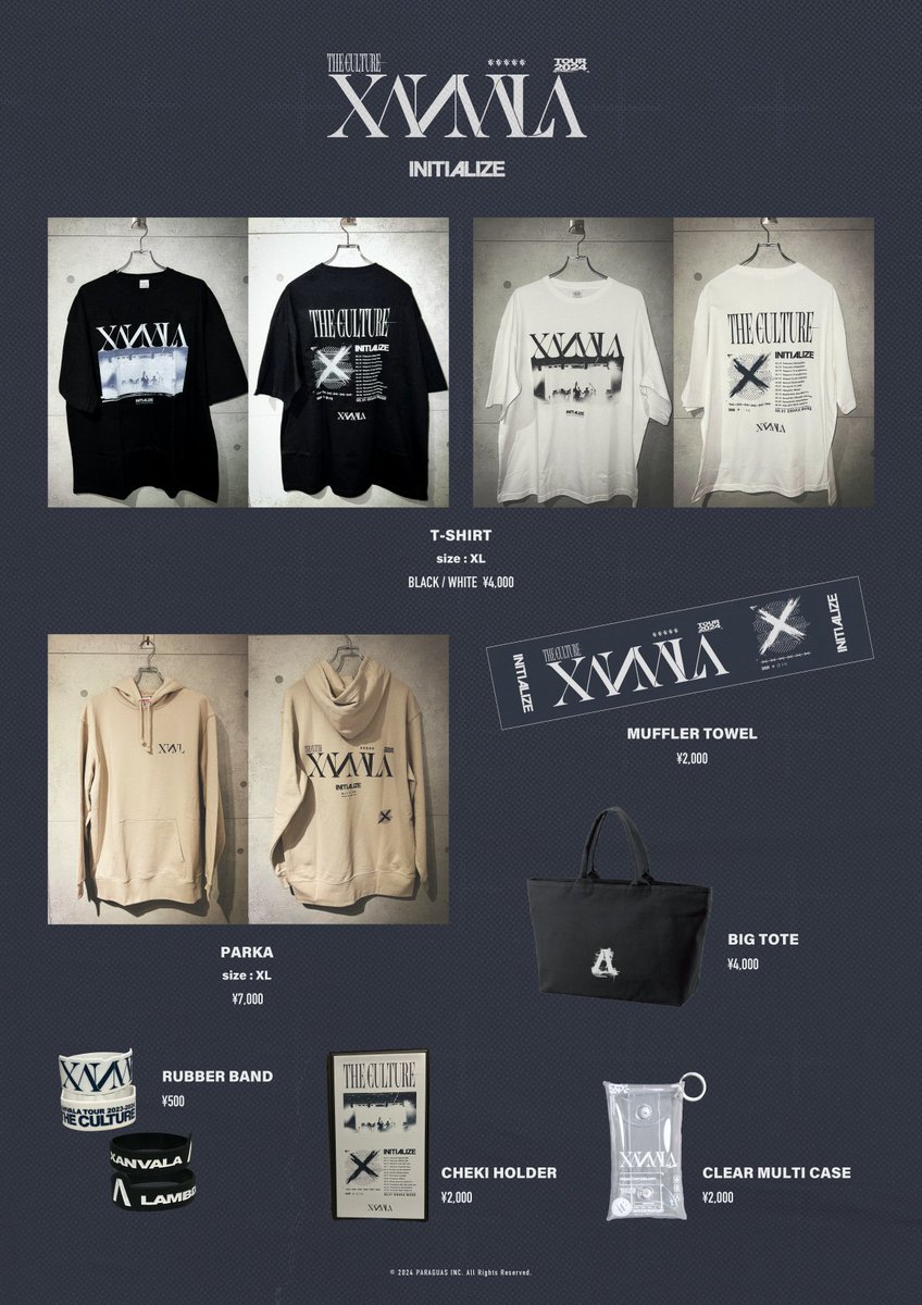 NEW ITEM】 《THE CULTURE -INITIALIZE- 新グッズ情報解禁！》 XANVALA