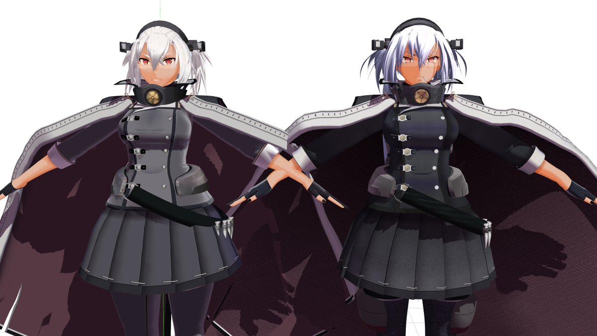 MMD武蔵改二重！ 来週末配布します！＼(^o^)／ ＃艦これ