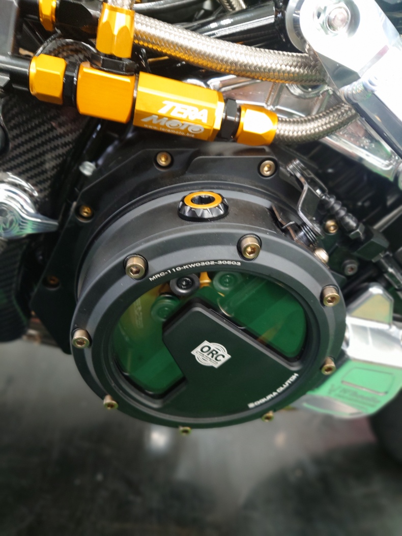 Z900RS ORCスケルトンクラッチカバー😍カバーだけも良し🥰カバー+ス