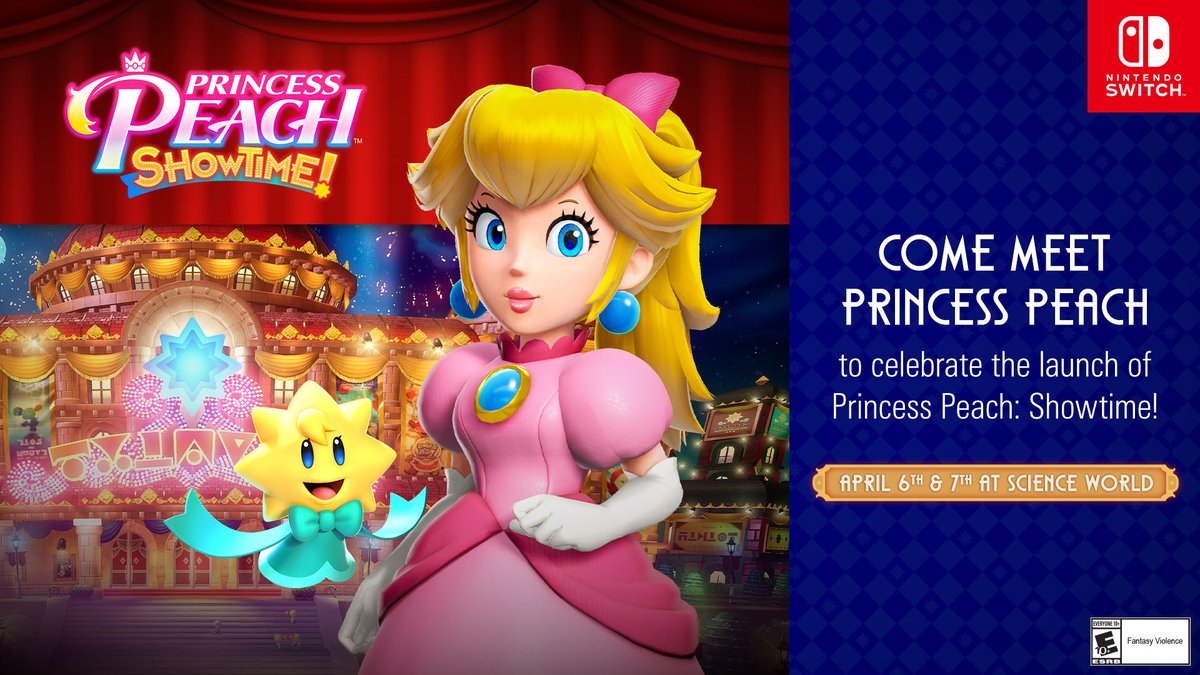 Meet Princess Peach on April 6 - 7 at Science World and celebrate