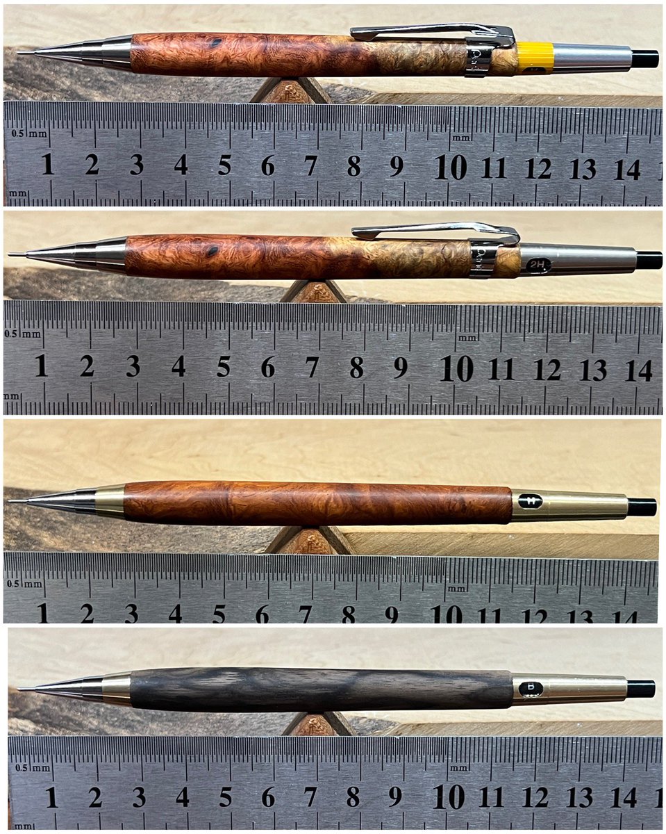 pg5着替え木軸】 内部おもりは通常の低重心シャーペンより細いものを