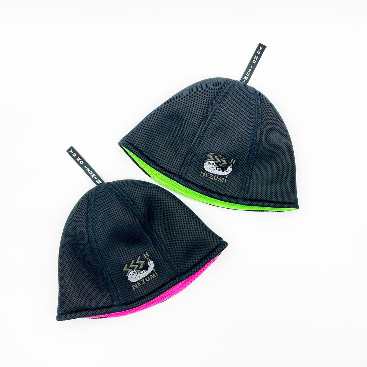 HARINEZUMI×湯乃泉コラボサウナハット ラッコハリネズミメッシュサウナ