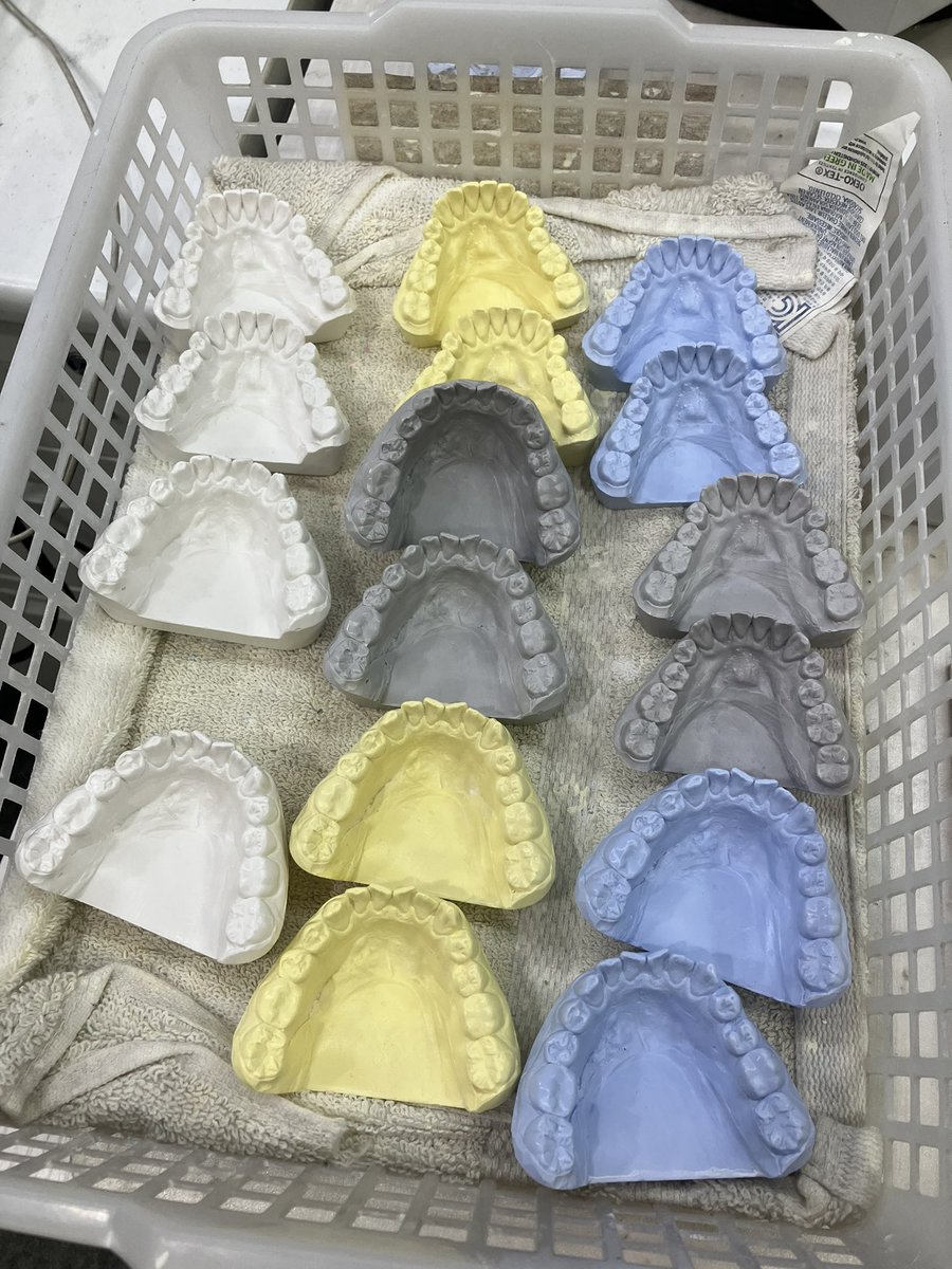 さあグッズのカナメ下歯模型（したばもけい）が完成しました！！全5色