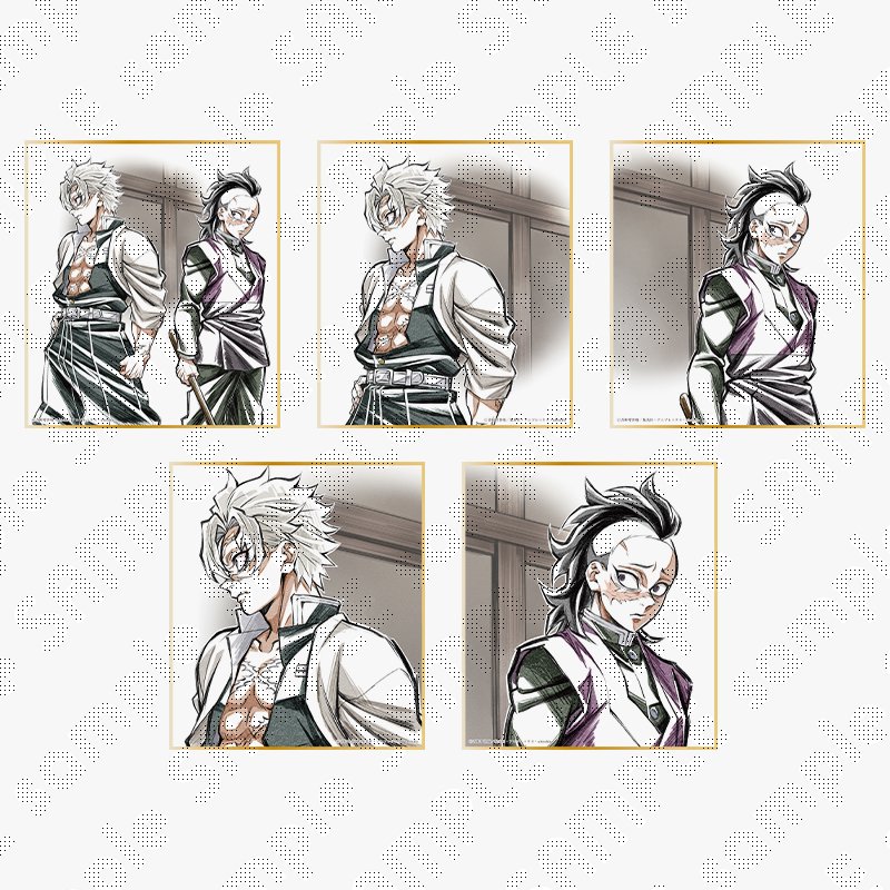 鬼滅の刃 柱稽古編 リアルタイムカフェ 「実弥と玄弥」 背景付きアクリルスタンド 鬼滅の刃 ufotable 柱稽古編 リアルタイムカフェ 描き下ろしイラスト