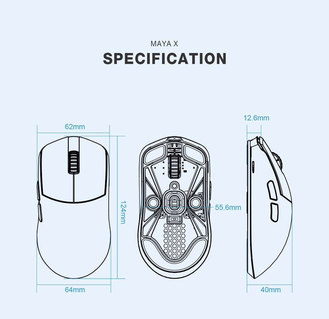 MAYA X Larger size of the previous MAYA model.