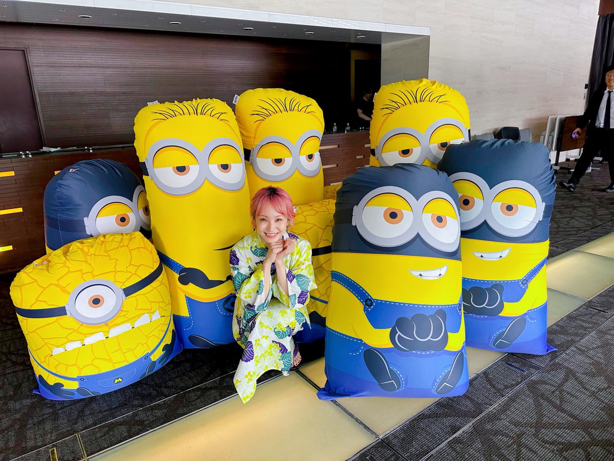 七夕ーーー！🌠 🎋ミニオンの Yogiboが全種類集められますように