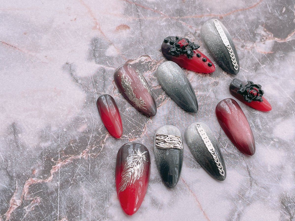 恋と深空 新パートナー シン 概念ネイルチップ 瞳の奥底見えぬ煌めき