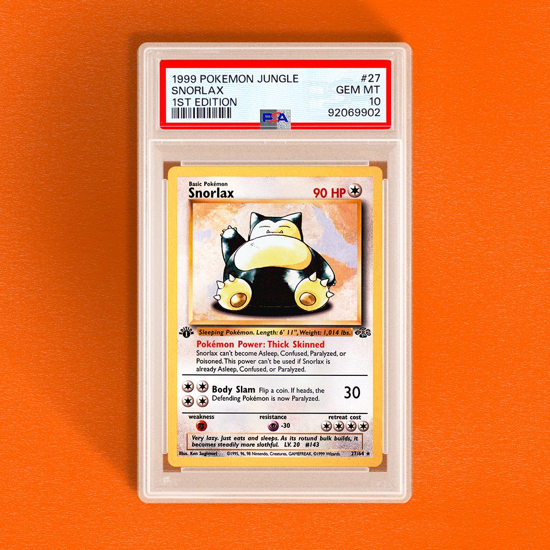 英語版ポケモンジャングル収録のカビゴンの種類は 「1st」「no symbol