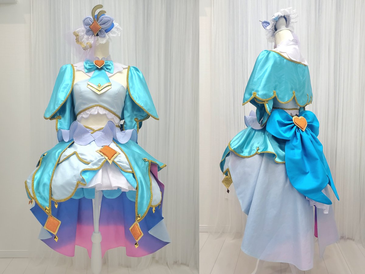名探偵プリキュア キュアエクレール コスプレ衣装完成しました✨ 4人の