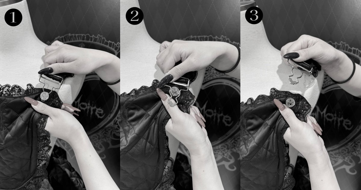 ◇キルティングサロペットをご購入のお客様へ◇ 肩紐は前側の金具を