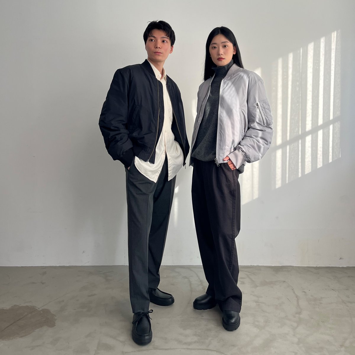 M ブラック MUJI Labo ダウンブルゾン 【新品】無印良品 MA-1