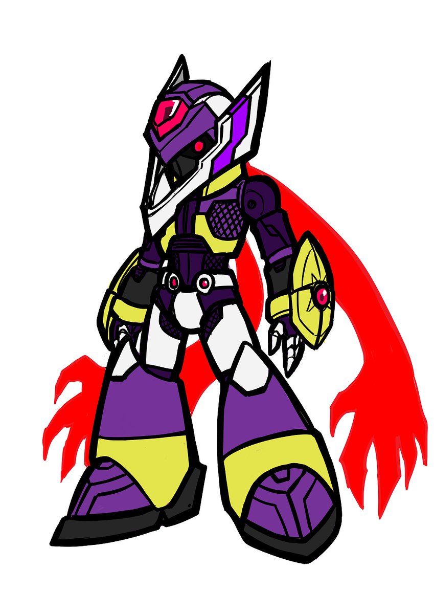 過去絵ロックマンZX モデルXをロックマンXっぽくしたい絵のモデルP版