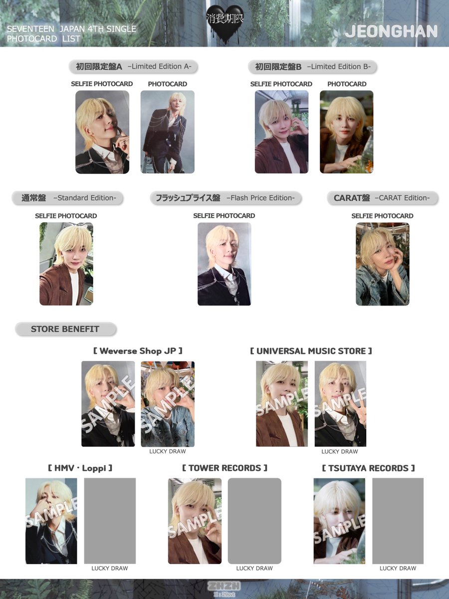 SEVENTEEN セブチ Thanksキャンペーン ジョンハン トレカ 2026年最新