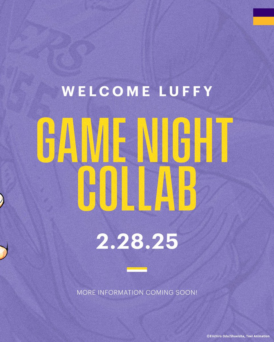 Luffy and the Straw Hat Pirates are joining the Lakers for One