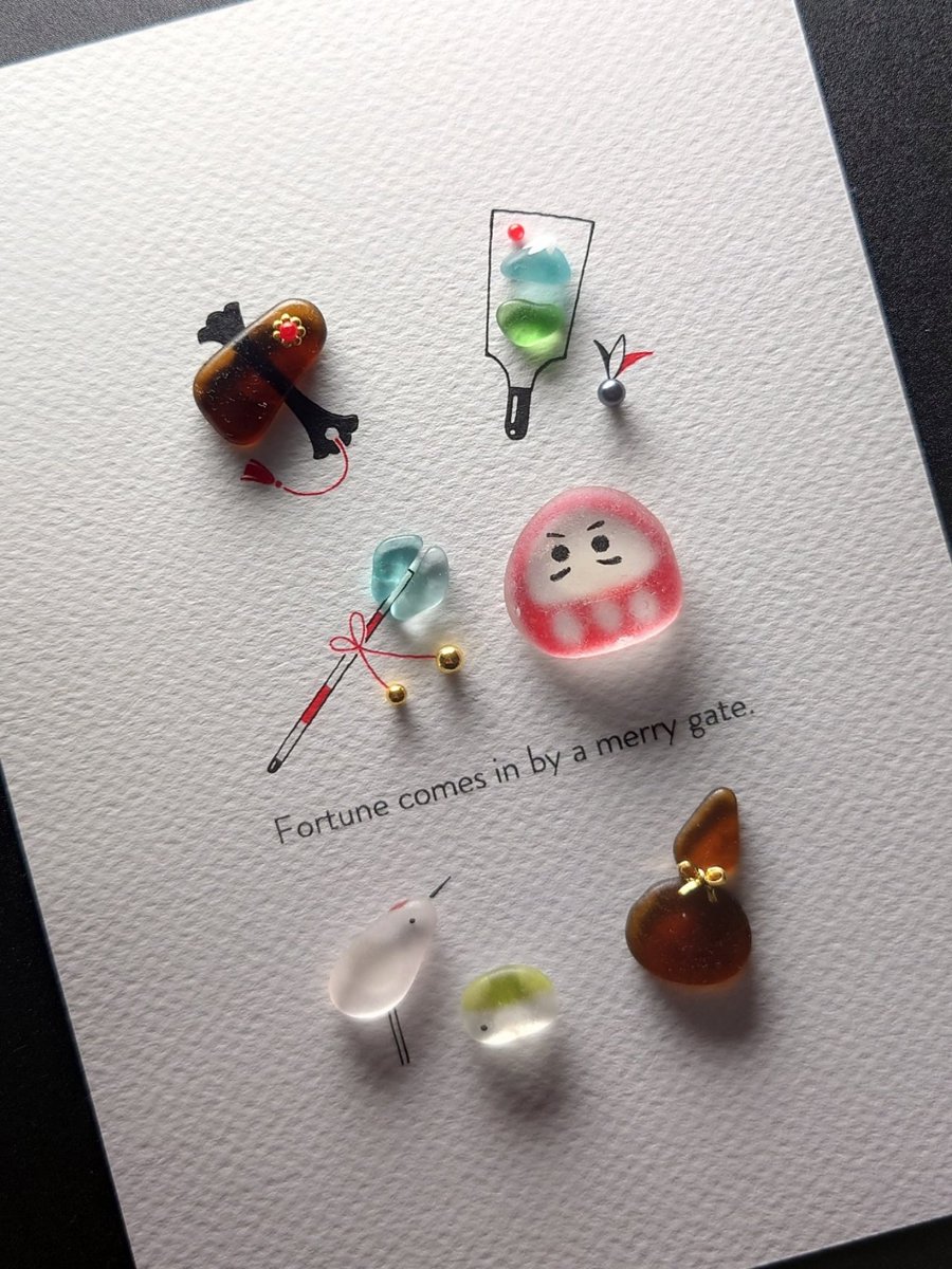 シーグラスアート