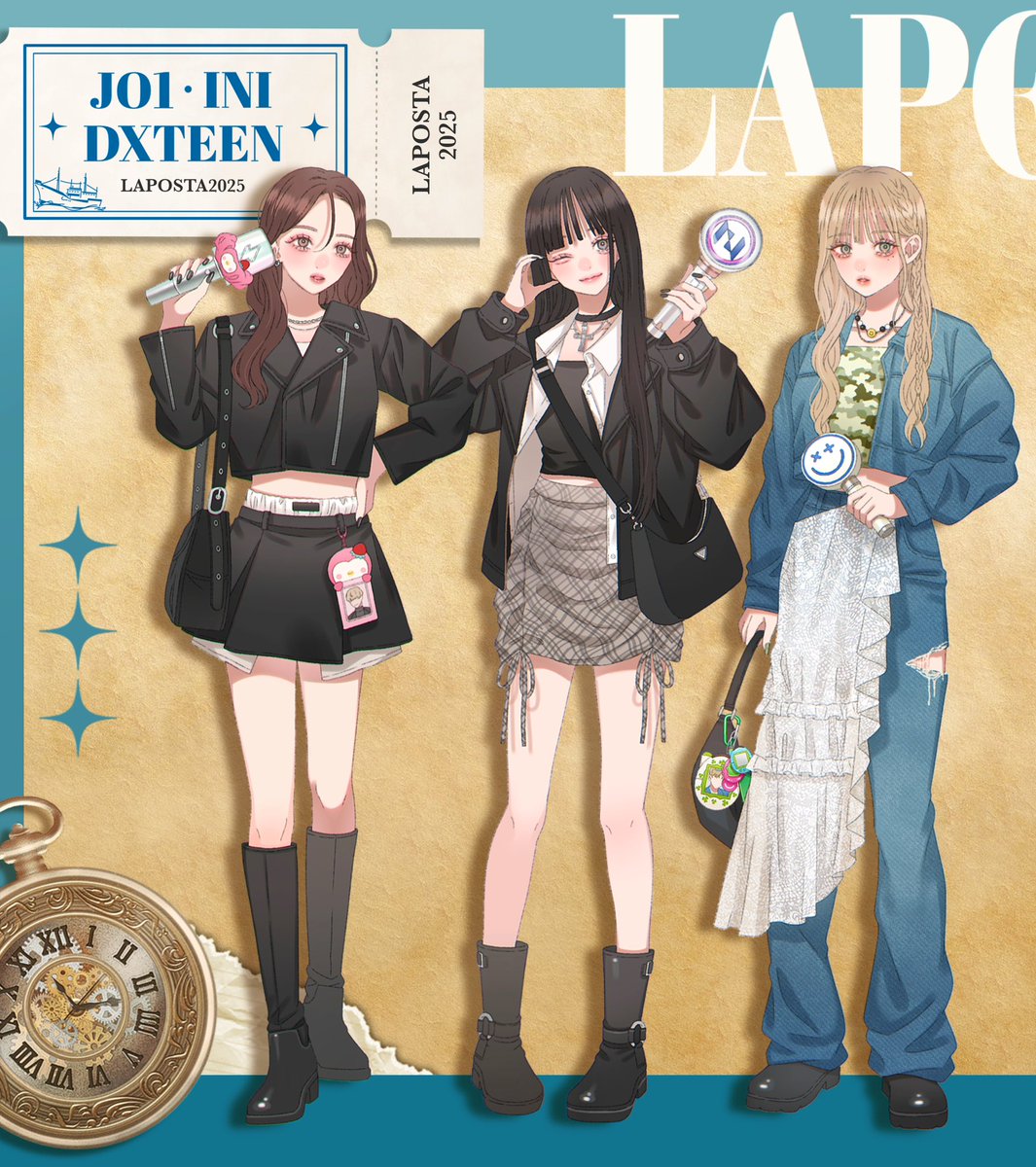 ✧𝓛𝓐𝓟𝓞𝓢𝓣𝓐✧ ラポスタ参戦服イラストまとめ⚓️ #LAPOSTA2025