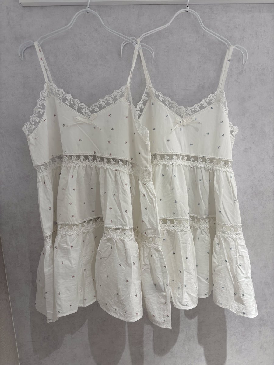 ▷新作情報 flower フレアベビードール ピンク/ブルー ¥8,800(税込