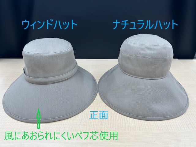 サンバリア100 お問い合わせより】 Q.ウィンドハットとナチュラル