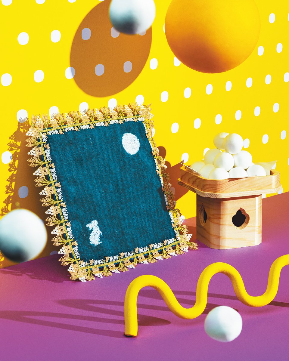 25秋冬新作シーズンタオルハンカチ／ ✔️【9月発売予定】お月見うさぎ