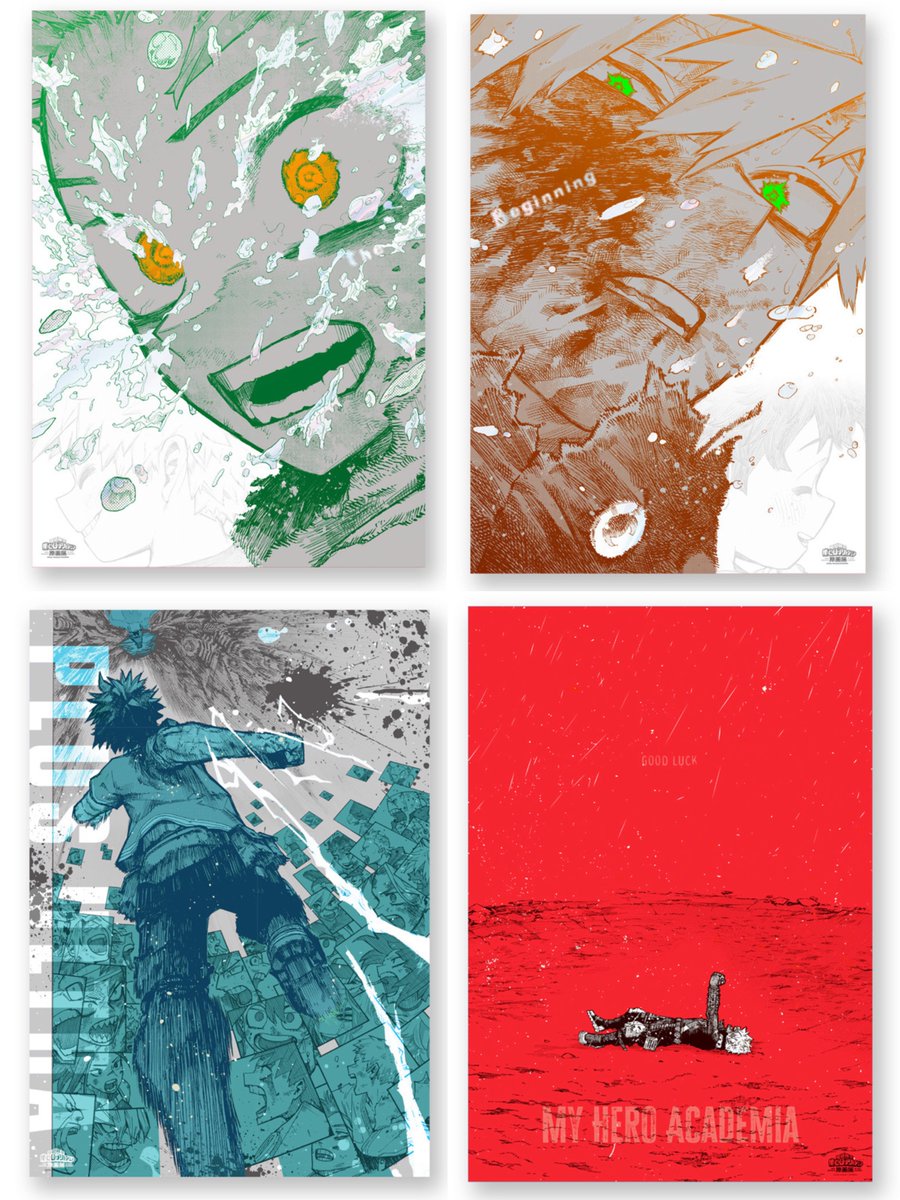 堀越耕平『僕のヒーローアカデミア』原画展 5月26日公開グッズ① A2