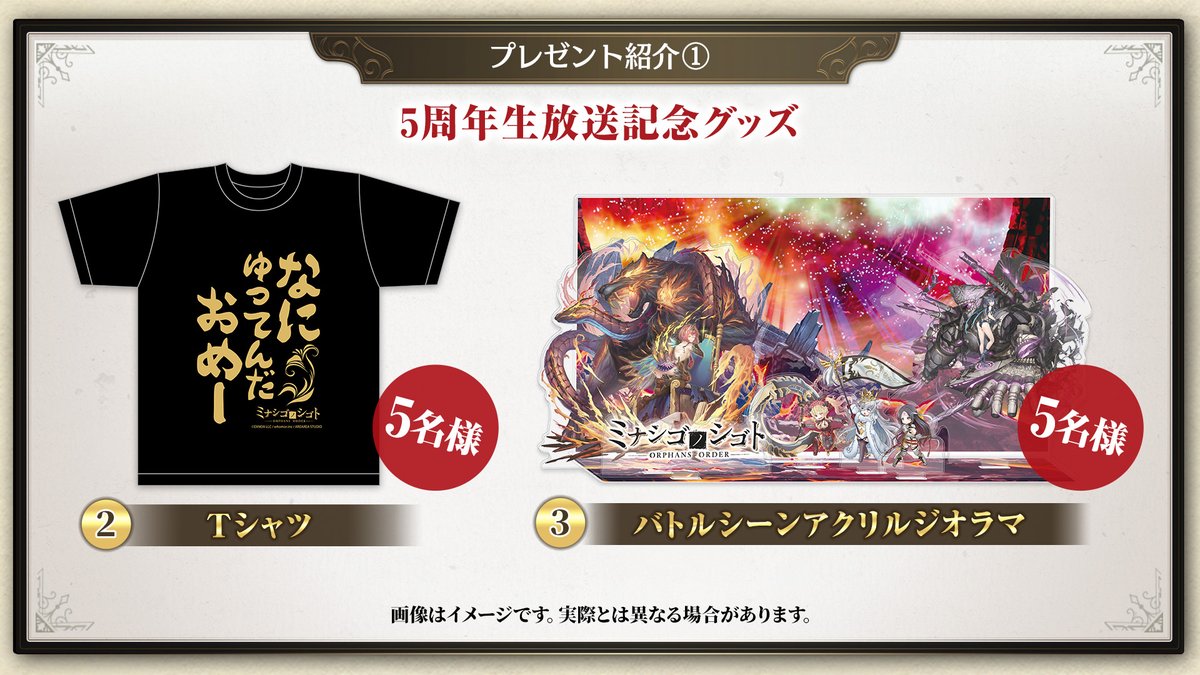 ミナシゴ5周年プレゼント ①オルレアンアクリルジオラマ