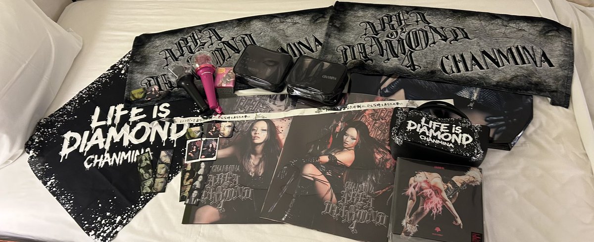 ちゃんみな AREA OF DIAMOND 4 ペンライト、タオル、Tシャツ OUT NOW