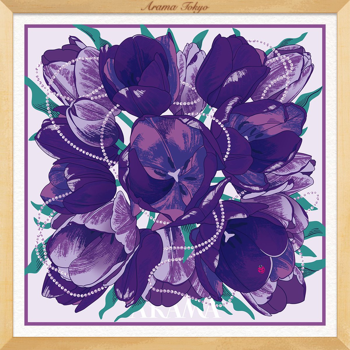 NEW!! / #チューリップのスカーフ のシリーズに\紫色/が新登場